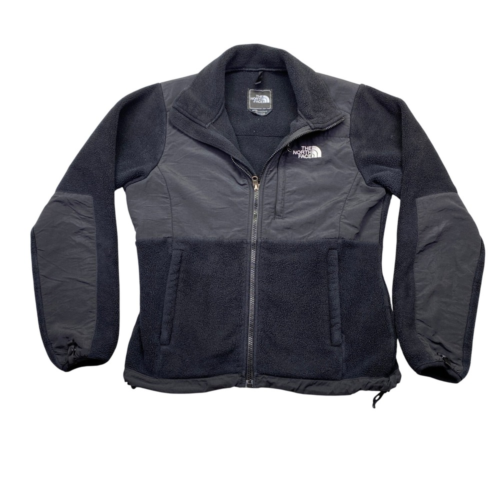 The North Face Denali Polartec Fleece Jacket Womens Small Black‎ Full Zip Jacket